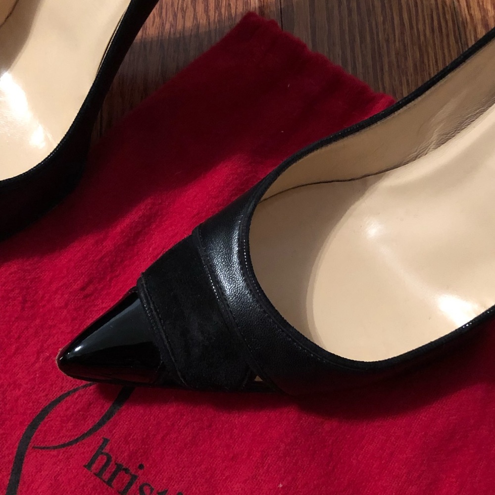 Christian Louboutin 85mm Black Heels - Picture 4 of 6